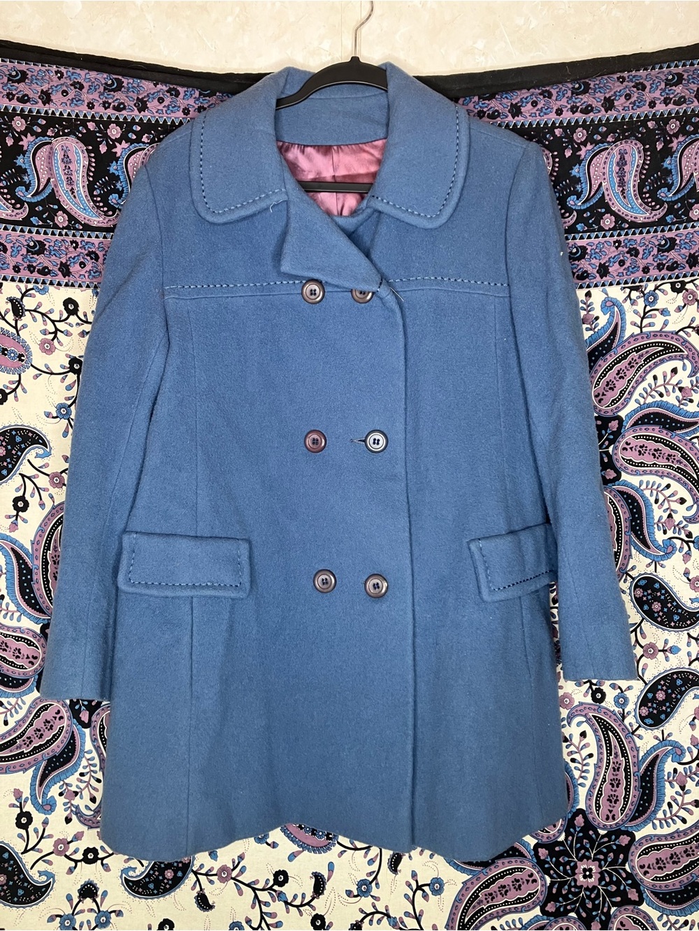 MG Kinsler VTG  1960s double breasted wool coat